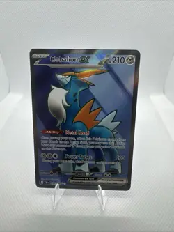 2026 Pokemon Cobalion ex 103/086 CRI EN Full Art Ultra Rare Holo Pokemon Card - Image 1