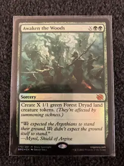 Magic The Gathering MTG - Awaken the Woods Foil - BRO - Image 1