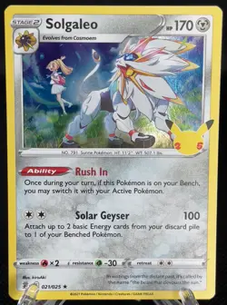 Pokemon Cards: 25th Anniversary Celebrations You Pick All come w top loader - Image 3