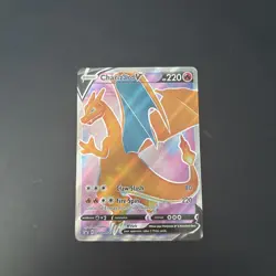 Charizard v SWSH050 Holo Promo Card Sword & Shield Champions Path - Image 1