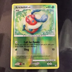 Kricketot 86/123 Mysterious Treasures Reverse Holo LP Pokemon Card Grass Type - Image 1