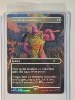 Magic the Gathering Thanos Swords to Plowshares PSA Magazine Promo Card Sealed - Image 1