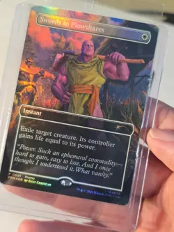 Magic the Gathering Thanos Swords to Plowshares PSA Magazine Promo Card Sealed - Image 3