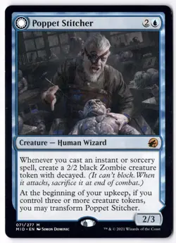 Poppet Stitcher MID 71 Magic: The Gathering Mythic NM - Image 1