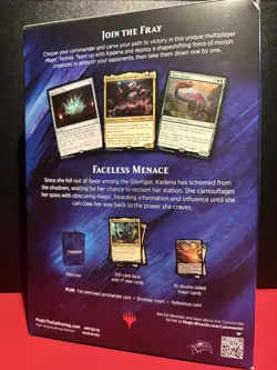 MTG Commander 2019 Faceless Menace Deck SEALED | Kadena Slinking Sorcerer | - Image 2