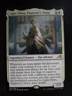 Light-Paws, Emperor's Voice NM Kamigawa: Neon Dynasty MTG FREE SHIPPING - Image 1