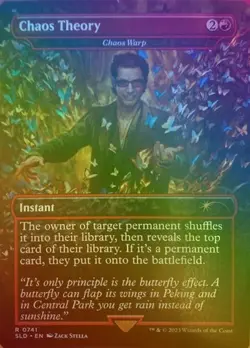 Chaos Warp "Chaos Theory" - Rainbow Foil Extended Art SLD LP MTG - Image 1