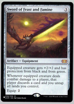Sword of Feast and Famine 296/332 Non Foil The List Reprints MTG Near Mint - Image 1