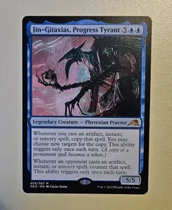 Jin-Gitaxias, Progress Tyrant - Mythic NM - MTG Kamigawa: Neon Dynasty ⚔B&B - Image 1