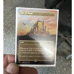 Wizards of the Coast City of Brass Double Masters 2022 Land Rare Borderless Foil - Image 1