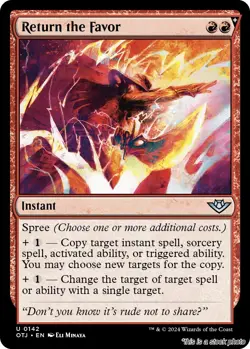 Magic the Gathering | Return the Favor [OTJ - 142]NM - Image 1