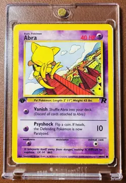Pokemon TCG Abra 1st Edition - 49/82 - Team Rocket - Common - WOTC (2000) - Image 1