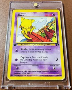Pokemon TCG Abra 1st Edition - 49/82 - Team Rocket - Common - WOTC (2000) - Image 2