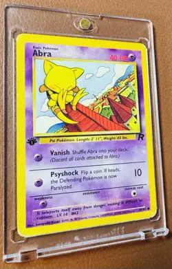Pokemon TCG Abra 1st Edition - 49/82 - Team Rocket - Common - WOTC (2000) - Image 3