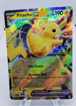 Evolved Pikachu ex 063/193 Double Rare Ultra Rare Pokemon Paldea NM - Image 1