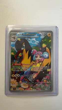 Pokemon Iono's Kilowattrel Secret Rare 163/159 Sv09 Journey Together Holo 120HP - Image 1