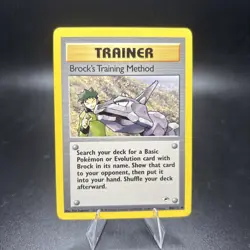 Pokemon Gym Heroes - Brock's Training Method 106/132 - Uncommon Trainer - NM -j - Image 1