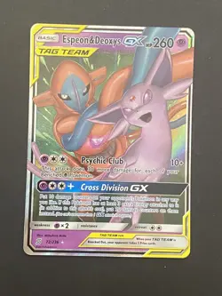 Espeon & Deoxys GX 76/236 - Ultra Rare - Pokemon Unified Minds - Image 1