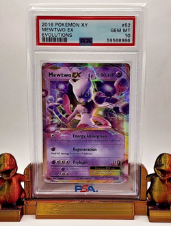 2016 Pokemon XY Evolutions Mewtwo EX #52 PSA 10! - Image 1