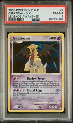 2008 Pokemon Legends Awakened Giratina Holo Rare 4/146 PSA 8 LOW POP - Image 1