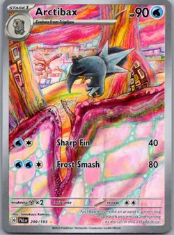 Arctibax 209/193 Illustration Rare Paldea Evolved Pokemon Holo Near Mint - Image 1