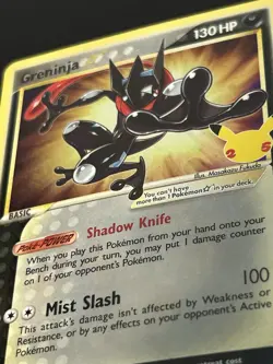 Pokemon - Greninja Gold Star SWSH144 Celebrations Black Star Promo - Foil - Image 2