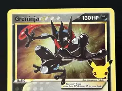 Pokemon - Greninja Gold Star SWSH144 Celebrations Black Star Promo - Foil - Image 4