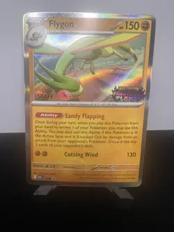 POKEMON 2025 PHANTASMAL FLAMES FLYGON STAFF PROMO 016 NM - Image 3