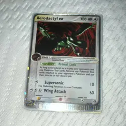 The Pokemon Company Aerodactyl ex 94/100 EX Fossil Holo Rare 100 HP English 2003 - Image 1