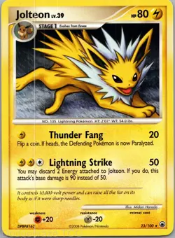 Jolteon 23/100 Rare Majestic Dawn Pokemon NM - Image 1