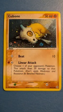 Pokemon Cubone 60/112 Reverse Holo EX FireRed LeafGreen 2004 Rare - Image 1