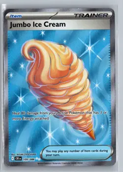JUMBO ICE CREAM 109/086 ME04: CHAOS RISING POKEMON NM - Image 1