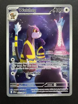 Watchog 97/86 Illustration Rare Pokemon Chaos Rising ME04 NM - Image 1