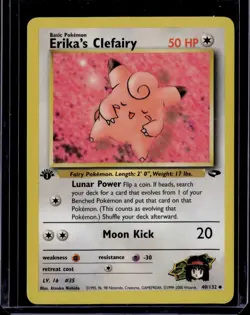 Pokemon 2000 1st Edition Gym Heroes ERIKA'S CLEFAIRY 40/132 - Image 1