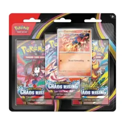 Pokemon TCG Chaos Rising Blister Pack 3 Booster Packs Factory Sealed Charmeleon - Image 1