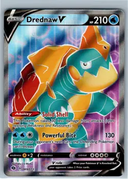 Drednaw V 69/73 Full Art Ultra Rare Holo Champion's Path Pokemon TCG - Image 1