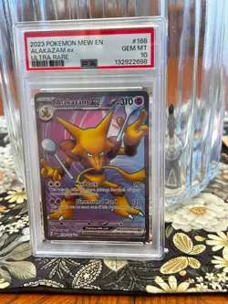 Pokemon sv: 151 alakazam ex 188/165 PSA 10 - Image 2