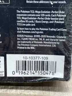 Pokemon TCG Mega Evolution Perfect Order Booster Bundle Box Factory Sealed - Image 3