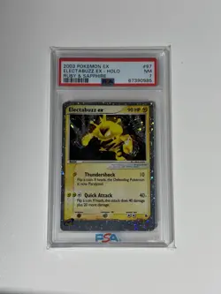 Pokemon TCG - Electabuzz EX #97 - Ruby & Sapphire - PSA 7 - NM - Image 1