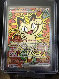 Pokemon Company Pokemon TCG Meowth ex 121/088 Perfect Order Full Art Holo - Image 3