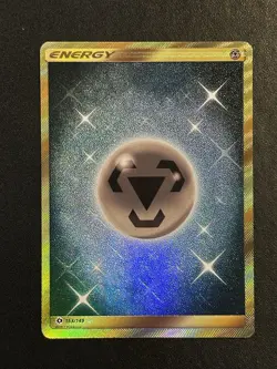 Metal Energy 163/149 Gold Secret Rare Pokemon SM Base Set LP+ - Image 1