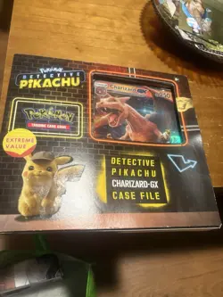 Pokemon Detective Pikachu Charizard GX Case File Box Factory Sealed - Image 1