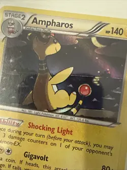 Pokemon TCG - Ampharos - Steam Siege - 40/114 - Holo - Mint - Image 2