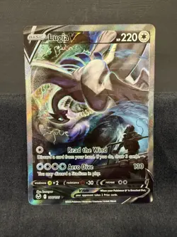 2022 Pokemon Lugia V Alt Full Art 186/195 Silver Tempest English Near Mint - Image 1