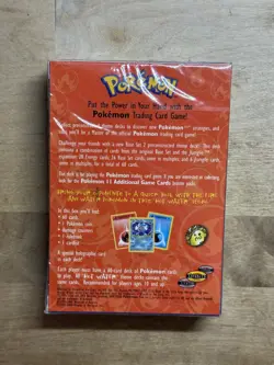 Pokemon TCG Base Set 2 Hot Water Theme Deck Sealed 2000 - Image 2