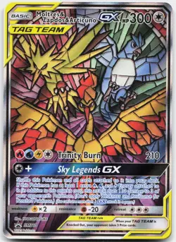 Moltres & Zapdos & Articuno GX SM210 Holo Promo Sun & Moon Promo Pokemon NM - Image 1