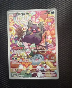 Pokemon Morpeko 206/182 SV04 Paradox Rift Illustration Rare Holo 70HP - Image 1