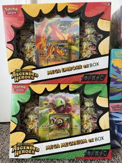 LOT: Ascended Heroes Pokemon (2) ETB / 2) DELUXE PIN / (2) MEGA EX Box / (1) TIN - Image 4