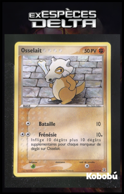 Carte Pokemon Osselait 60/113 Ex Especes Delta Bloc EX FR 1 - Image 1