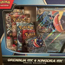 Pokemon Greninja ex & Kingdra ex Special Collection - New & Sealed - 8 Packs! - Image 2
